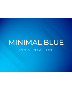 Minimal Blue Presentation Theme PPT Slide 1