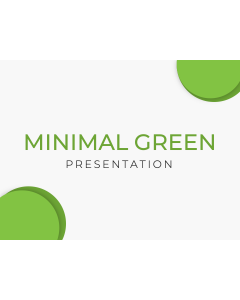 Minimal Green Presentation PPT Slide 1