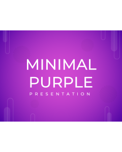 Minimal Purple Presentation PPT Slide 1