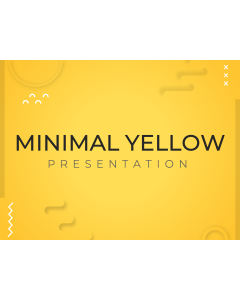 Minimal Yellow Presentation PPT Slide 1