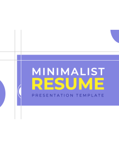 Minimalist Resume PPT Slide 1