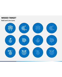 Missed Target Icons PPT Slide 1