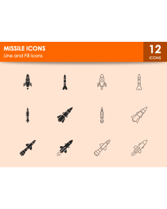 Missile Icons PPT Thumbnail