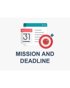 Mission and Deadline PPT Slide 1