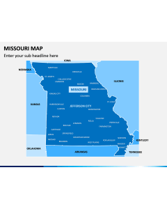 Missouri Map PPT Slide 1