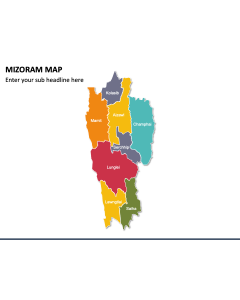 Mizoram Map PPT Slide 1