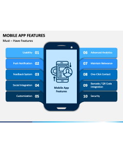 Mobile App Features PPT Slide 1