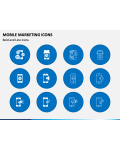 Mobile Marketing Icons PPT Slide 1