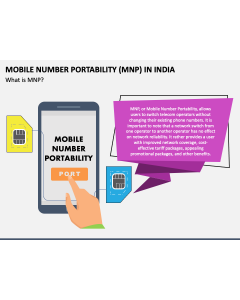 Mobile Number Portability (MNP) in India PPT Slide 1