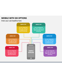 Mobile with Six Options PPT Slide 2