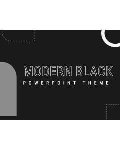 Modern Black Presentation Theme for PowerPoint and Google Slides