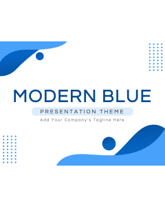 Miniatura de presentación PPT en azul moderno