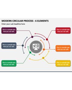 Modern Circular Process - 6 Elements PPT Slide 1