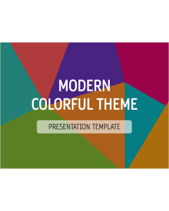 Modern Colorful Theme PPT Slide 1