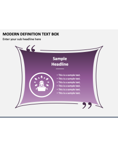 Modern Definition Text Box PPT Slide 1