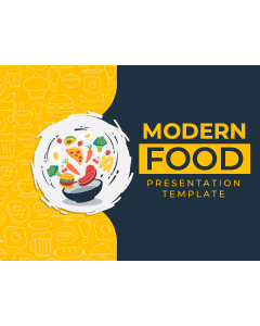 Modern Food Presentation PPT Slide 1