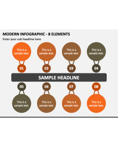 Modern Infographic - 8 Elements PPT Slide 1