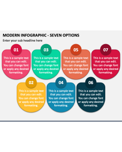 Modern Infographic - Seven Options PPT Slide 1