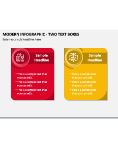 Modern Infographic - Two Text Boxes PPT Slide 1