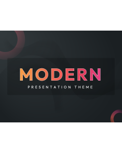 Modern Presentation Theme PPT Slide 1
