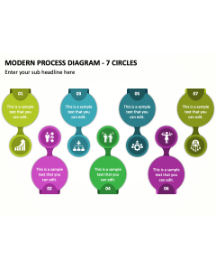Modern Process Diagram - 7 Circles PPT Thumbnail