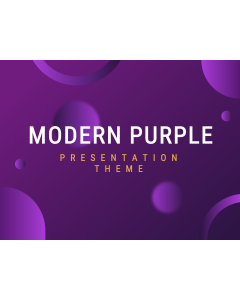 Modern Purple Presentation Theme PPT Slide 1