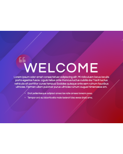 Modern Welcome Slides PPT Thumbnail