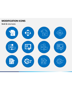Modification Icons PPT Slide 1