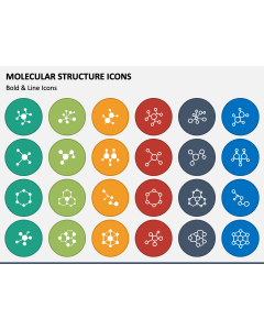 Molecular Structure Icons PPT Slide 1