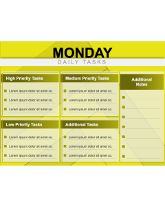 Monday Tasks PPT Thumbnail