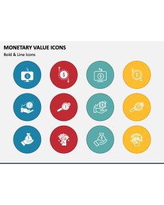 Monetary Value Icons PPT Slide 1