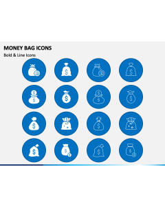 Money Bag Icons PPT Slide 1