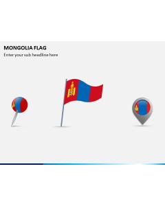 Mongolia Flag PPT Slide 1