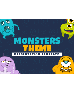 Monsters Theme PPT Slide 1