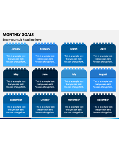 Monthly Goals PPT Slide 1