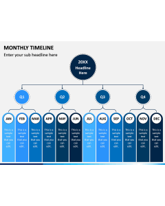 Monthly Timeline Free Slide 1