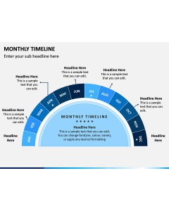 Monthly Timeline PPT Slide 1
