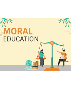 Plantilla de PowerPoint y Google Slides sobre educación moral