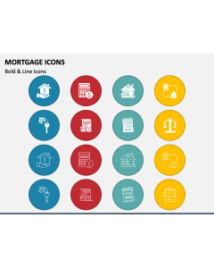 Mortgage Icons PPT Slide 1