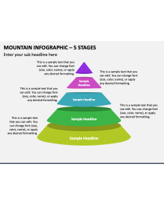 Mountain Infographic - 5 Stages PPT Slide 1
