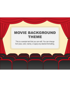 Movie Background Theme PPT Slide 1