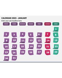 Calendar 2023 PPT Slide 1