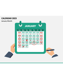 Calendar 2023 Type 1 PPT Slide 1