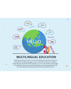 Multilingual Education PPT Slide 1