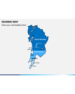 Mumbai Map PPT Slide 1