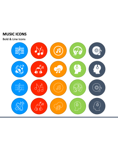 Music Icons PPT Slide 1