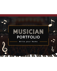 Musician Portfolio PPT Slide 1