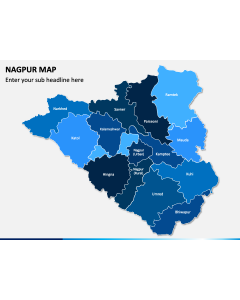 Nagpur Map PPT Slide 1