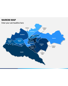 Nairobi Map PPT Slide 1