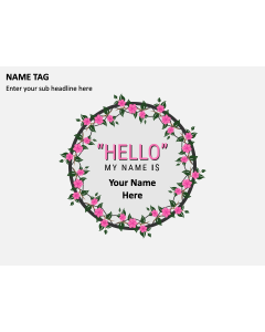 Name Tag PPT Slide 1